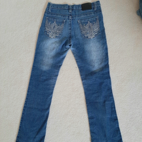 Red Rivet Jeans - Picture 3 of 6